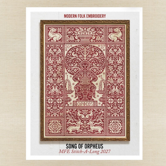 Modern Folk Embroidery - SAL 2027: Song of Orpheus - Booklet Chart IH