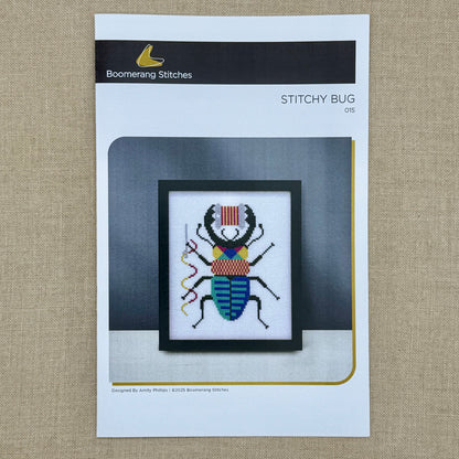Boomerang Stitches - Stitchy Bug - Cross Stitch Chart and/or Roxy Floss Co Threads