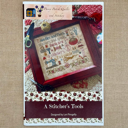 Pansy Patch Quilts and Stitchery - A Stitcher's Tools - Cross Stitch Chart and/or Roxy Floss Co Threads