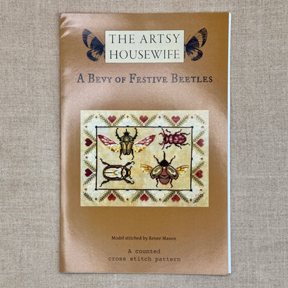 The Artsy Housewife - A Bevy of Festive Beetles - Chart and/or Roxy Floss Conversion