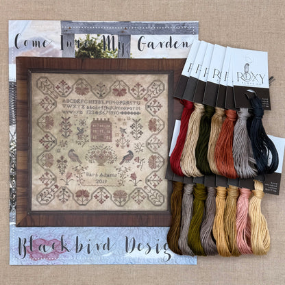 Blackbird Designs - Come Into My Garden - Booklet Chart and/or Roxy Floss