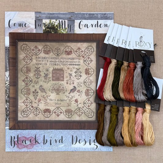 Blackbird Designs - Come Into My Garden - Booklet Chart and/or Roxy Floss