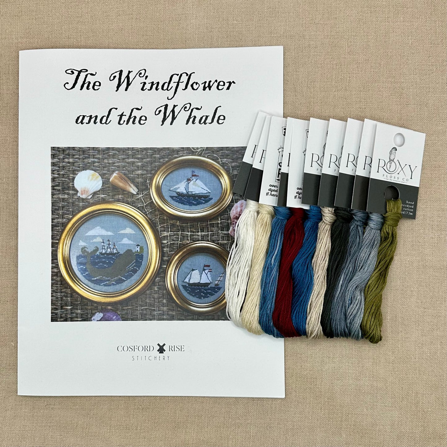 Cosford Rise Stitchery - The Windflower and the Whale- Booklet Chart and/or Roxy Floss Conversion