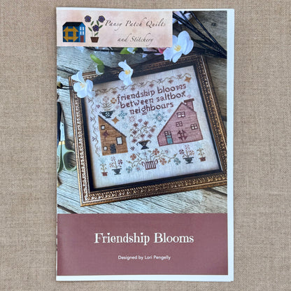 Pansy Patch Quilts and Stitchery - Friendship Blooms - Cross Stitch Chart and/or Roxy Floss Co Threads