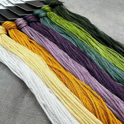 Tiny Modernist, Roxy Floss Co, and Evertote - StitchNorth Spring 2024 Basic Kit - Chart/Floss
