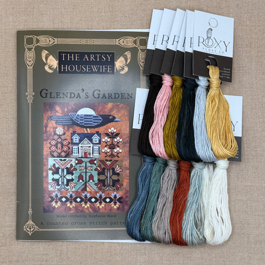 The Artsy Housewife - Glenda's Garden- Chart and/or Roxy Floss Conversion