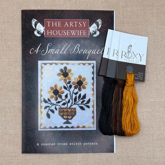 The Artsy Housewife - A Small Bouquet - Chart and/or Roxy Floss Conversion