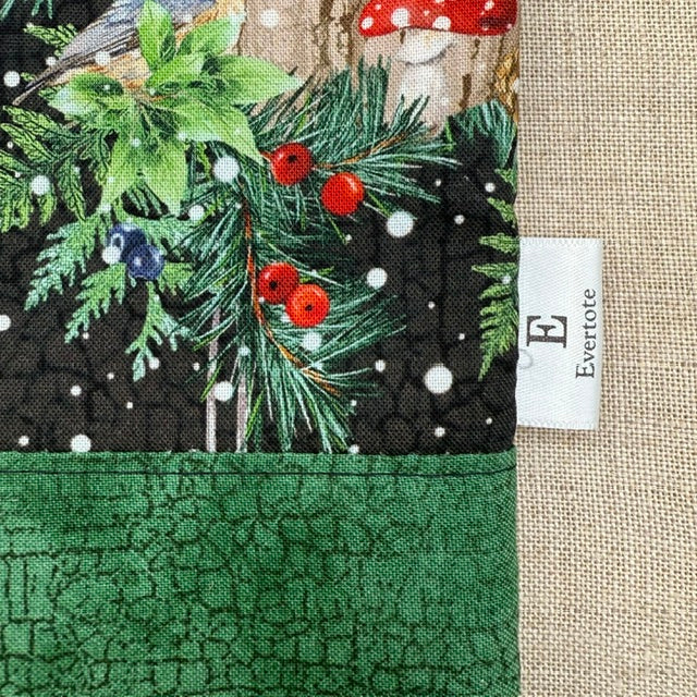 Home for the Holidays  - Project Bag with Coordinating Notions Pouch