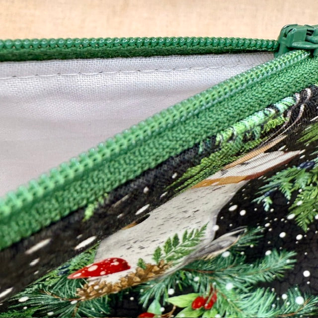 Home for the Holidays  - Project Bag with Coordinating Notions Pouch