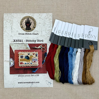 Teresa Kogut - Stitchy Bird - Booklet Chart and/or Roxy Floss Conversion