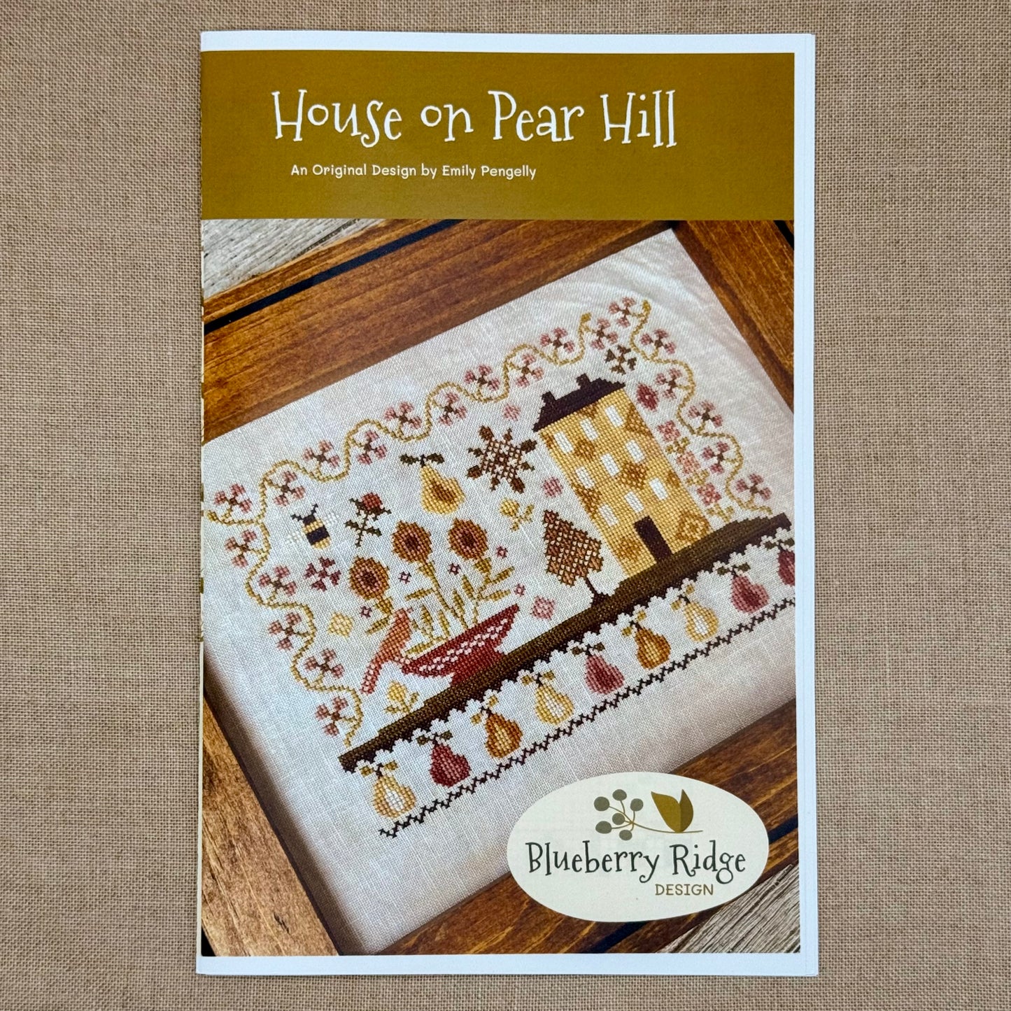 Blueberry Ridge Design - House on Pear Hill - Cross Stitch Chart and/or Roxy Floss Co Threads
