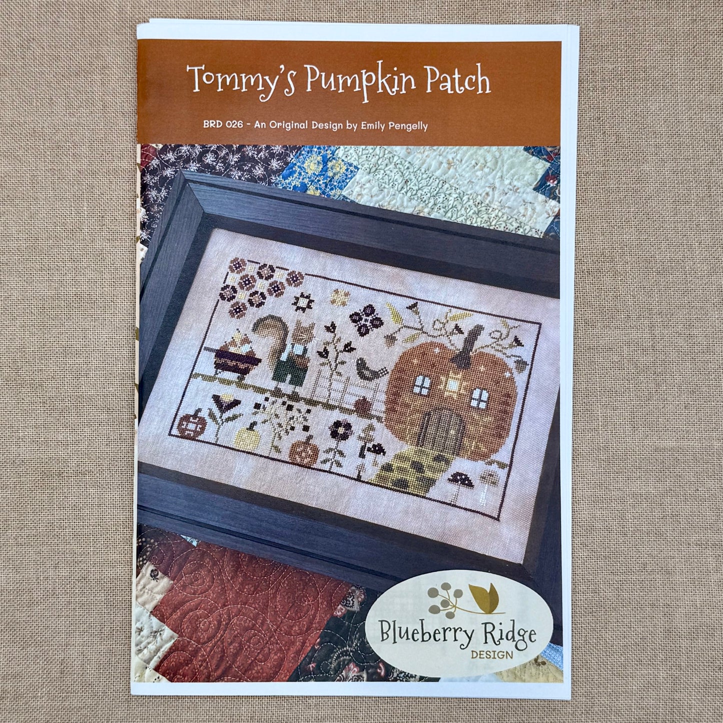 Blueberry Ridge Design - Tommy's Pumpkin Patch - Cross Stitch Chart and/or Roxy Floss Co Threads