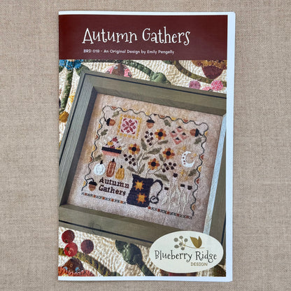 Blueberry Ridge Design - Autumn Gathers - Cross Stitch Chart and/or Roxy Floss Co Threads