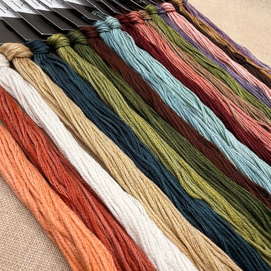 Jeannette Douglas Designs - Floral Alphabet Sampling Series - Roxy Floss Co. Conversion Pack