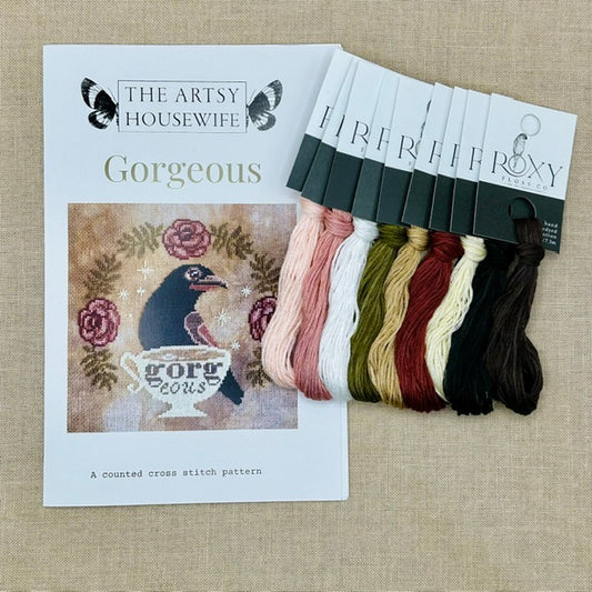 The Artsy Housewife - Gorgeous - Chart and/or Roxy Floss Conversion