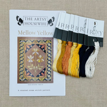 The Artsy Housewife - Mellow Yellow - Chart and/or Roxy Floss Conversion