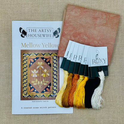 The Artsy Housewife - Mellow Yellow - Chart and/or Roxy Floss Conversion