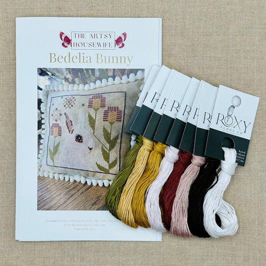 The Artsy Housewife - Bedelia Bunny - Chart and/or Roxy Floss Conversion