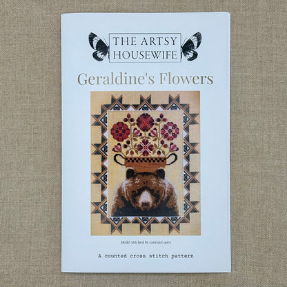 The Artsy Housewife - Geraldine's Flowers - Chart and/or Roxy Floss Conversion