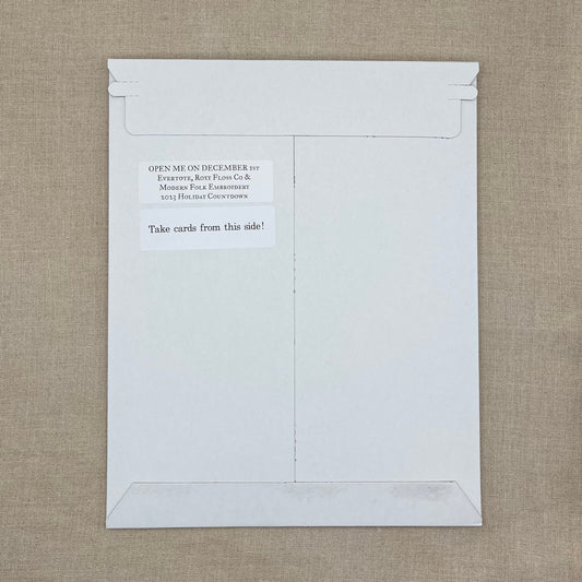 Evertote, Modern Folk Embroidery, and Roxy Floss Co. Holiday Countdown 2023 ***DAILY CARDS ONLY***