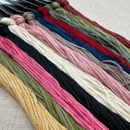 1897 Schoolhouse Samplers - Catharaine Rees: Blooming In Her Own Time & While Plying Her Needle -  Physical Chart and/or Roxy Floss
