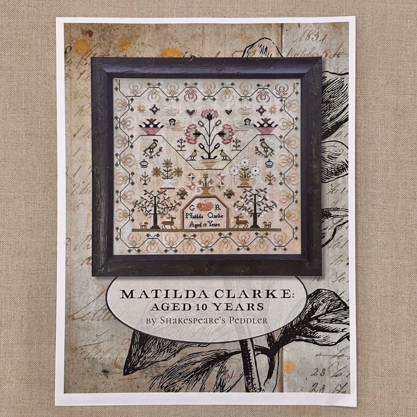 Shakespeare's Peddler - Matilda Clarke: Aged 10 Years - Booklet Chart and/or Roxy Floss Conversion