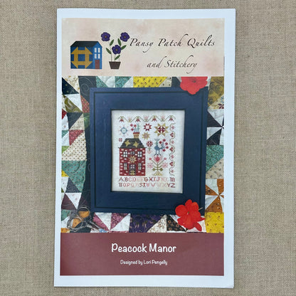 Pansy Patch Quilts and Stitchery - Peacock Manor - Cross Stitch Chart and/or Roxy Floss Co Threads