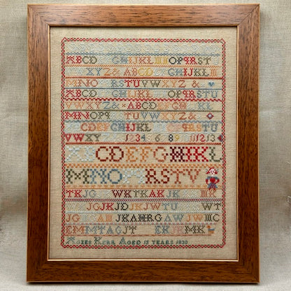 Maximum Cross Stitch - Agnes Kerr 1830 - Booklet Chart and/or Roxy Floss