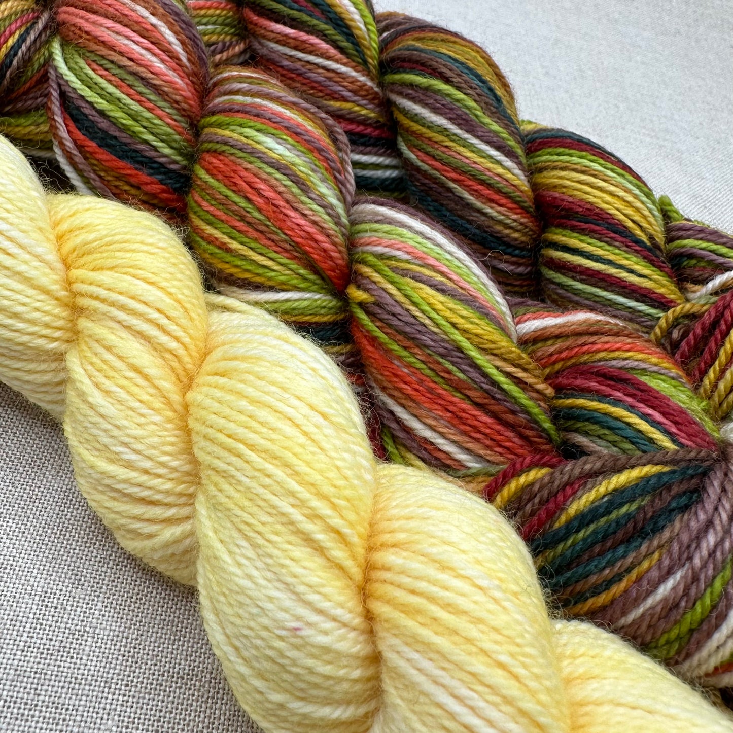 Maximum Cross Stitch, Evertote, Roxy Floss Co, and Timber Yarns - Sampler September 2024 - Basic Knitting Kit