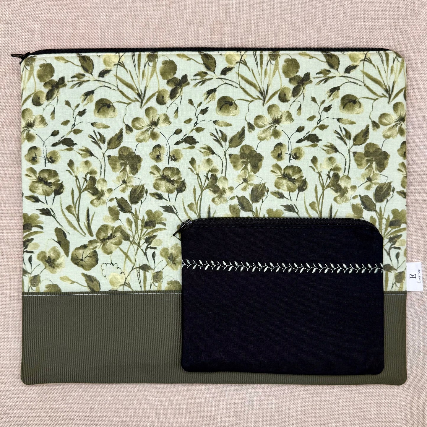 Spring Has Sprung  - Project Bag with Coordinating Notions Pouch