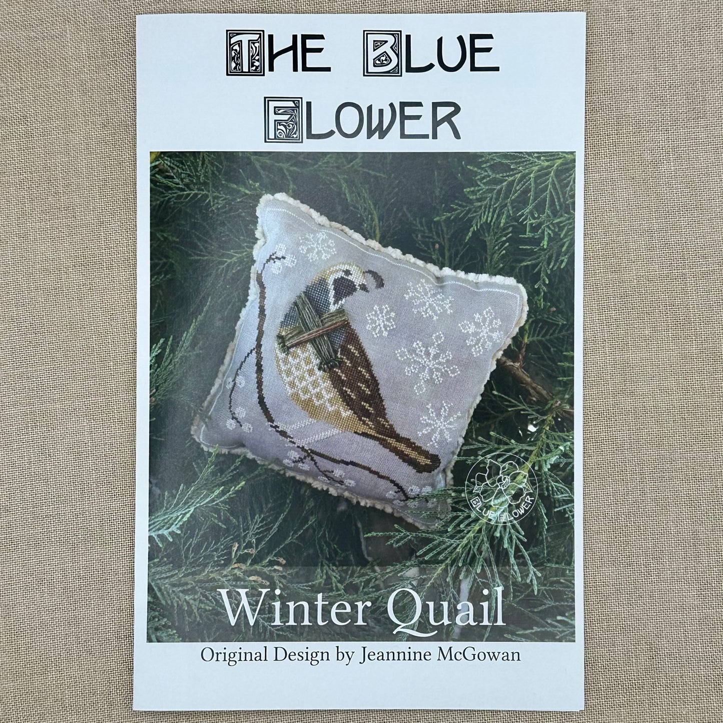 The Blue Flower - Winter Quail - Booklet Chart and/or Roxy Floss Conversion