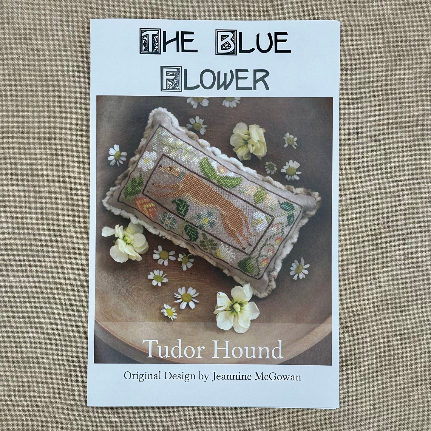 The Blue Flower - Tudor Hound - Booklet Chart and/or Roxy Floss Conversion