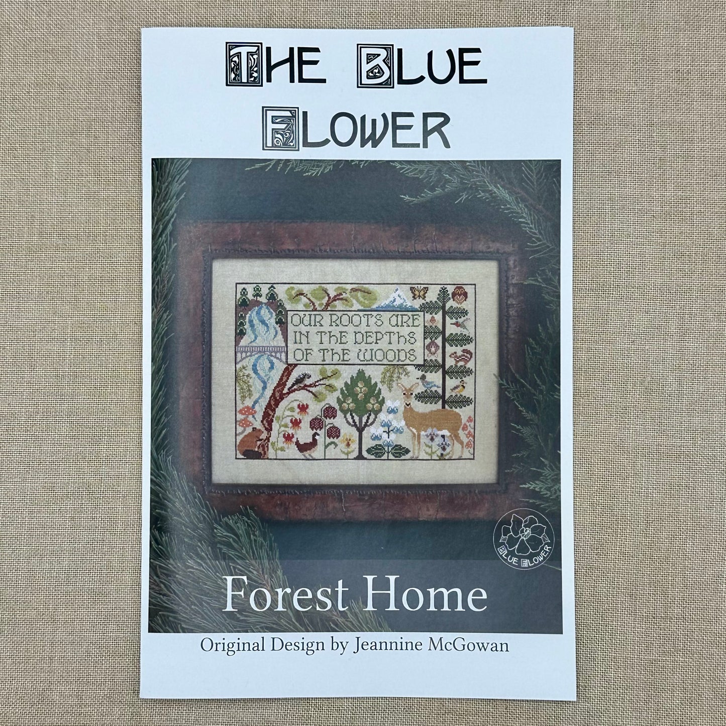 The Blue Flower - Forest Home - Booklet Chart and/or Roxy Floss Conversion