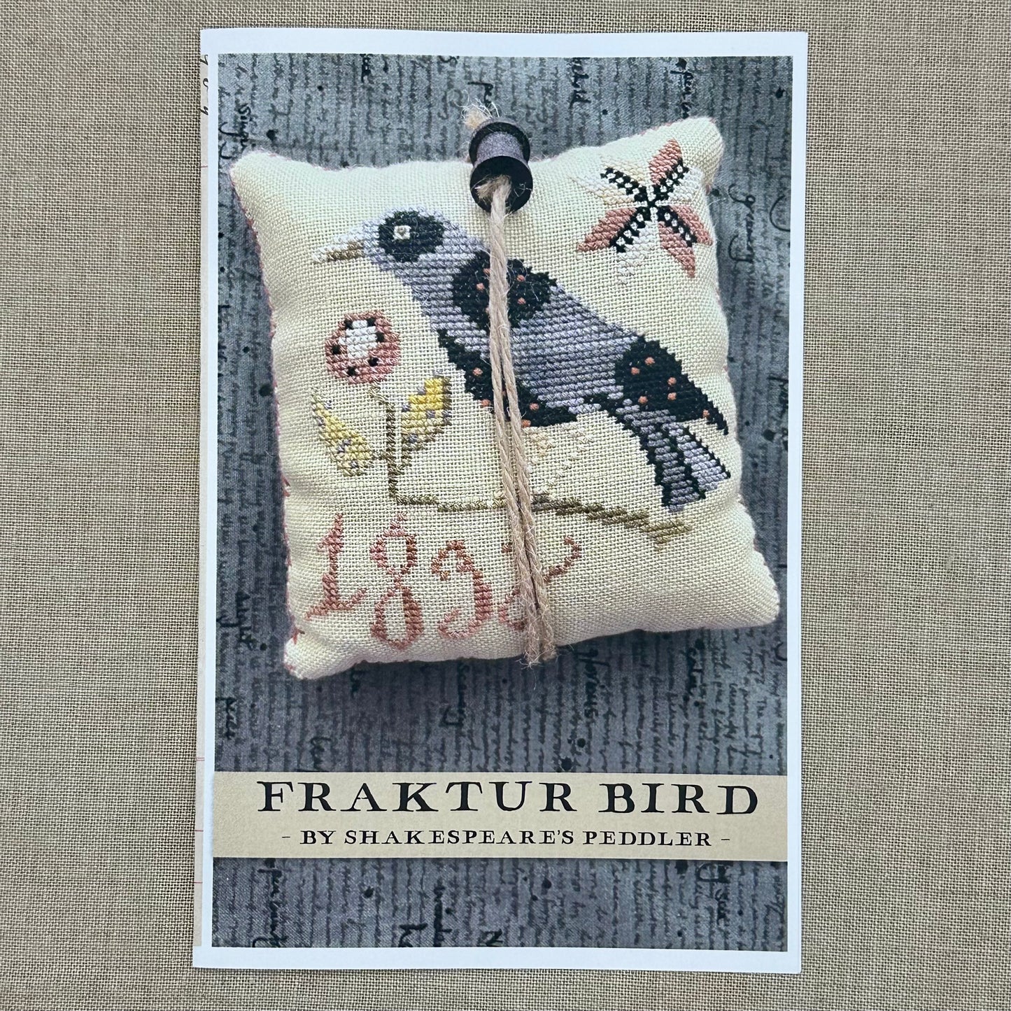 Shakespeare's Peddler - Fraktur Bird - Booklet Chart and/or Roxy Floss Conversion