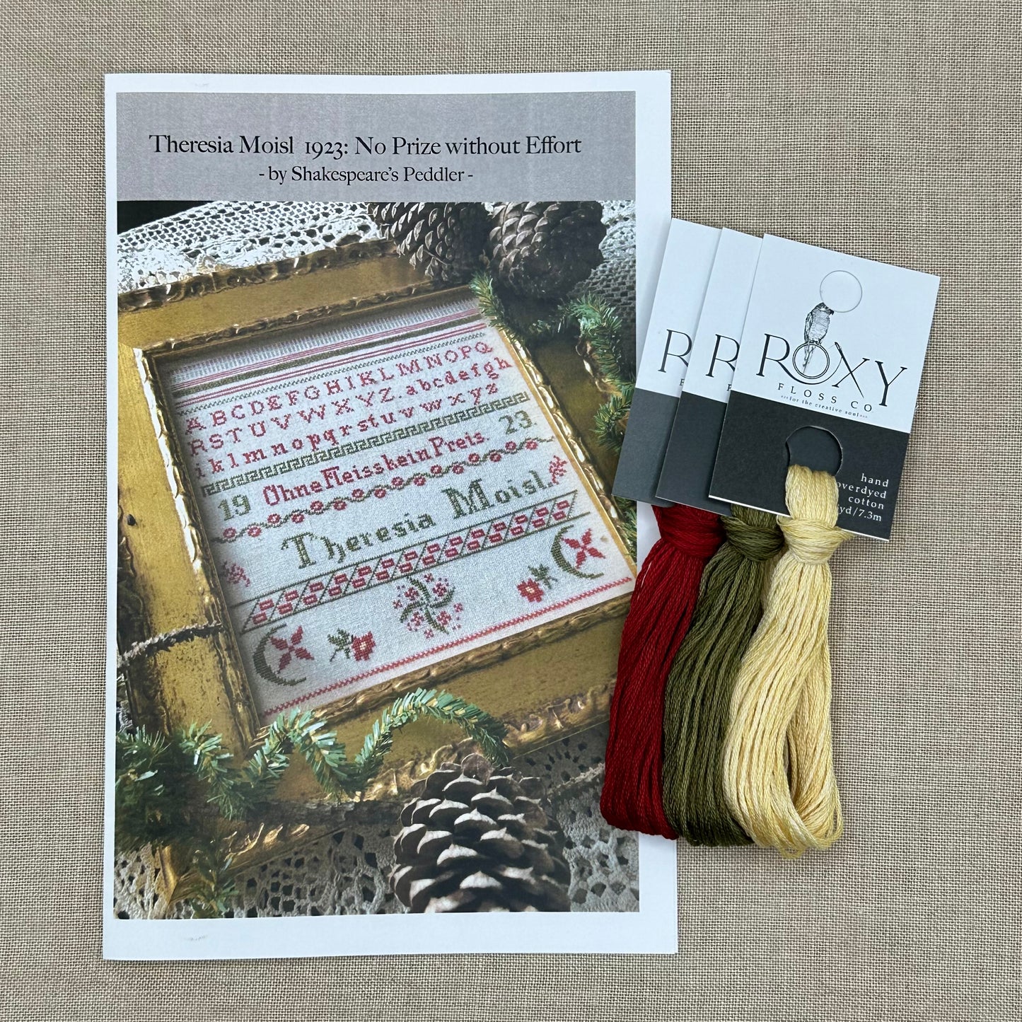 Shakespeare's Peddler - Theresia Moisl 1923: No Prize Without Effort - Booklet Chart and/or Roxy Floss Conversion