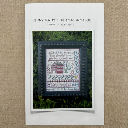 Shakespeare's Peddler - Jenny Bean's Christmas Sampler - Booklet Chart and/or Roxy Floss Conversion