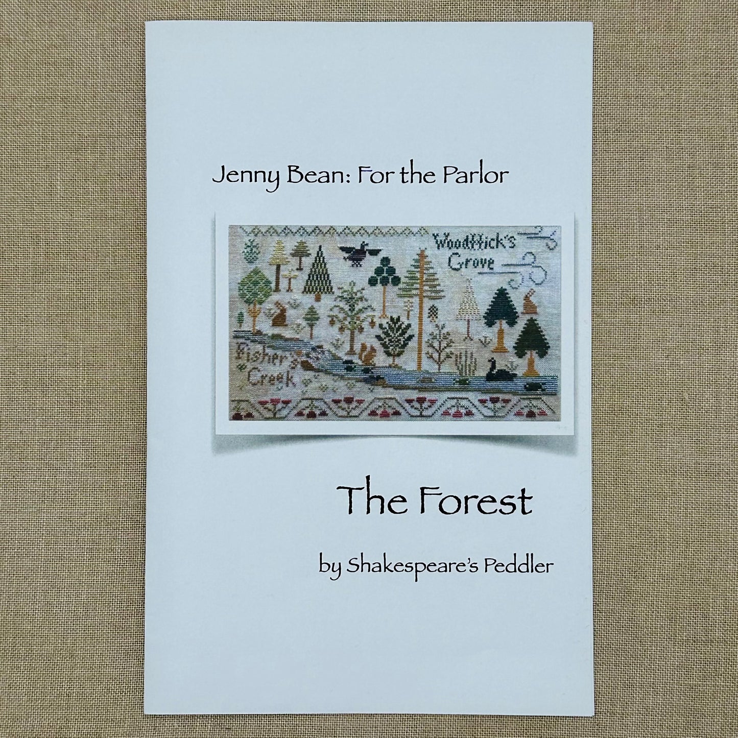 Shakespeare's Peddler - Jenny Bean: For the Parlor "The Forest" - Booklet Chart and/or Roxy Floss Conversion