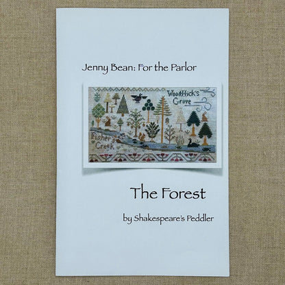 Shakespeare's Peddler - Jenny Bean: For the Parlor "The Forest" - Booklet Chart and/or Roxy Floss Conversion