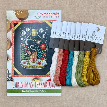 Tiny Modernist - Christmas Terrarium - Chart IH and/or Roxy Floss Conversion