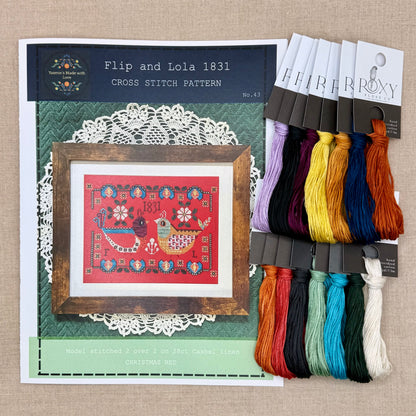 Yasmin's Made with Love - Flip and Lola 1831 - Chart IH and/or Roxy Floss Conversion