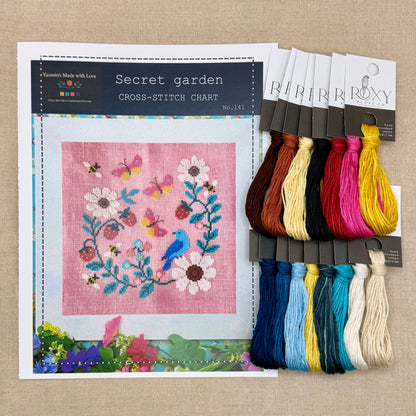 Yasmin's Made with Love - Secret Garden - Chart IH and/or Roxy Floss Conversion