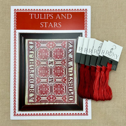 Yasmin's Made with Love - Tulips and Stars - Chart and/or Roxy Floss Pack