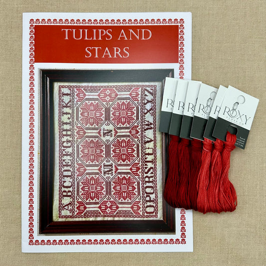 Yasmin's Made with Love - Tulips and Stars - Chart and/or Roxy Floss Pack
