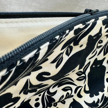 Cats Out of the Bag - Project Bag with Coordinating Notions Pouch