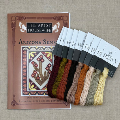 The Artsy Housewife - Arizona Sunset - Chart and/or Roxy Floss Conversion