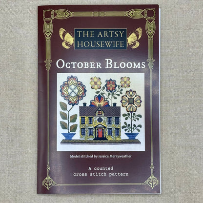 The Artsy Housewife - October Blooms - Chart and/or Roxy Floss Conversion