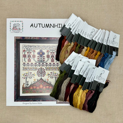Rosewood Manor - Autumnhill - Booklet Chart with Roxy Floss Co Conversion