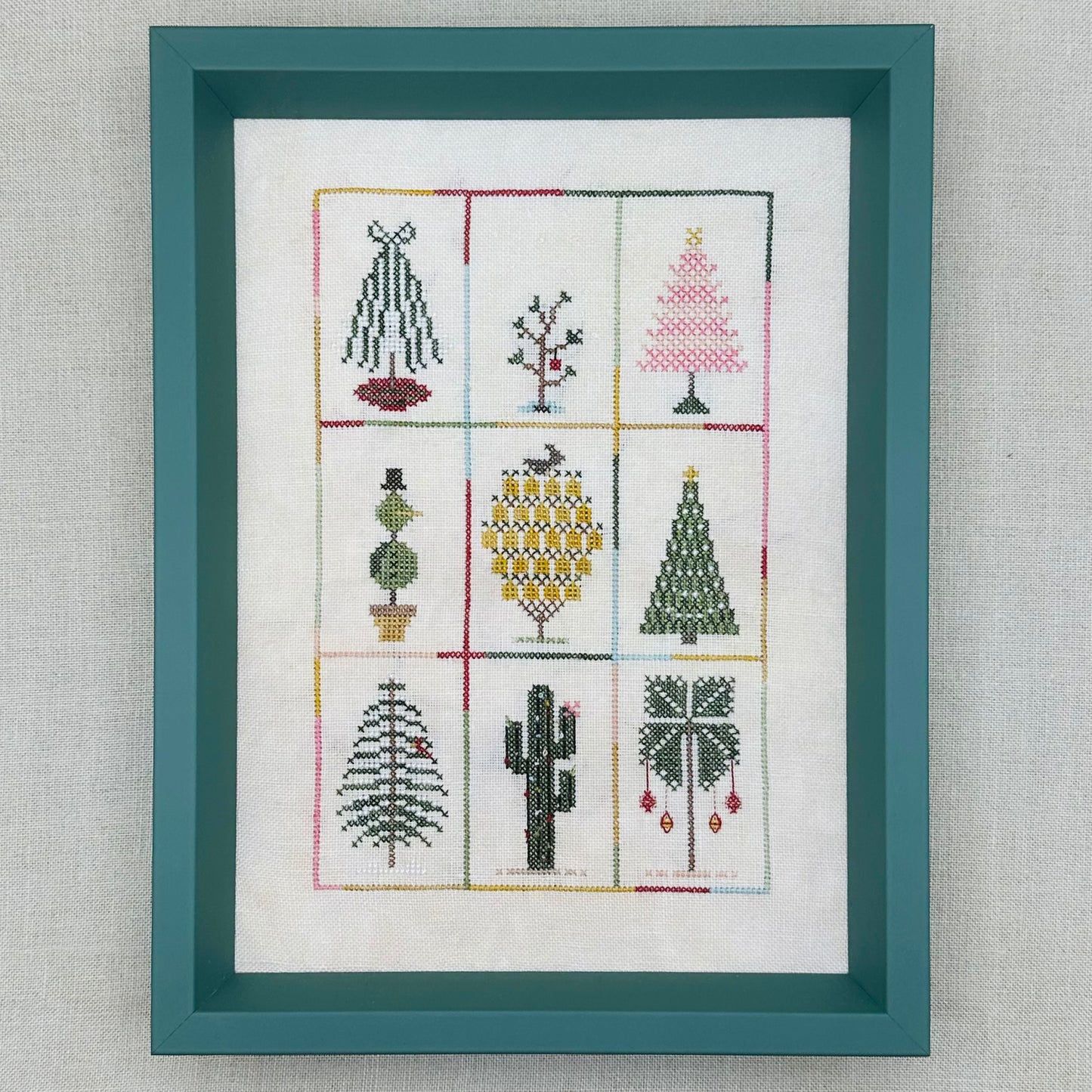 Shaded Stitchery - Tree Medley - Booklet Chart and/or Roxy Floss