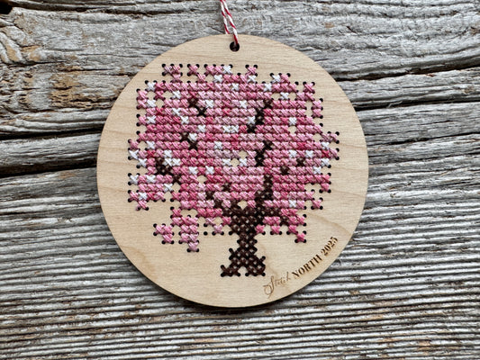 Canadian Stitchery/Roxy Floss Co.- Stitch North Spring 2025 Ornament - DIY Kit