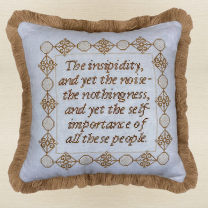 Maximum Cross Stitch - Quoteworthies Pride and Prejudice (Sampler September 2026)- Booklet Chart IH and/or Roxy Floss